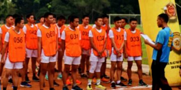 58 Calon Taruna Akpol Ikuti Tes Jasmani di  Stadion Heroik Grup I Kopassus