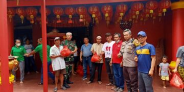 Klenteng Jiu Thian Xian Niu Jelupang, Rayakan Cit Gwee Dengan Berbagi Sembako