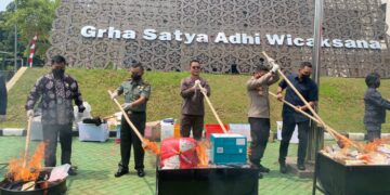 Barang Bukti Senilai Rp 5 Miliar Dari 223 Perkara Kejahatan Dimusnahkan Kejari Tangsel