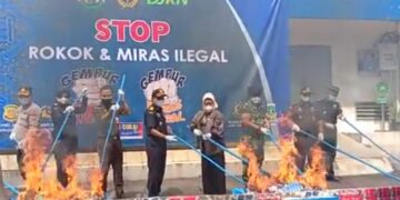 Barang Milik Negara dan Barang Bukti Hasil Penindakan Senilai Puluhan Miliar Dimusnahkan Bea Cukai Banten