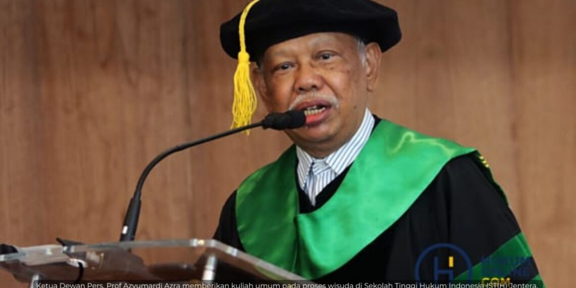 Ketua Dewan Pers Azyumardi Azra meninggal dunia