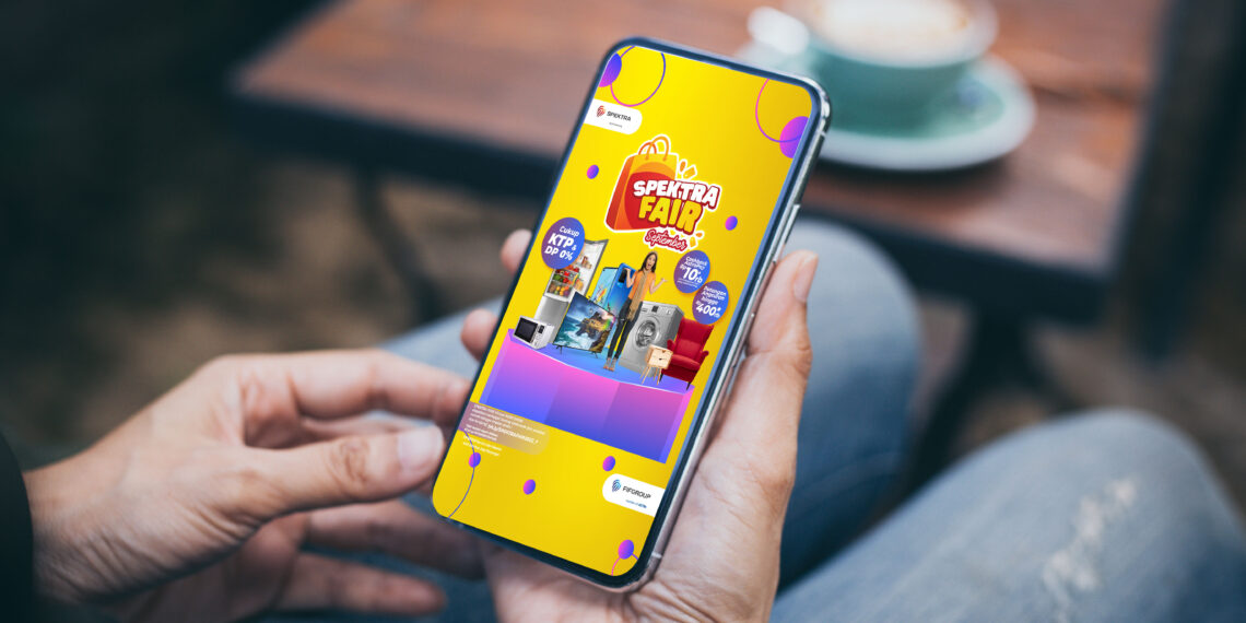 FIFGROUP berkomitmen untuk terus mengoptimalkan kenyamanan dan kemudahan bertransaksi bagi seluruh customer melalui ajang pameran virtual SPEKTRA FAIR yang dapat diakses cukup melalui smartphone. (JEK)