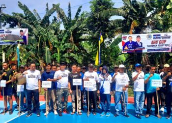21 Tahun Partai Demokrat, Anak Buah AHY di Tangsel Gelar Turnamen Bola Voli Antar PAC