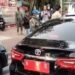 Mobil Dinas Wali Kota Cilegon Banten Disandera Demonstran di Jakarta