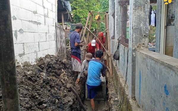 Kementerian PUPR Tata Kawasan Pemukiman Kumuh di Kedaung Kota Tangerang. FOTO: KEMEN-PUPR