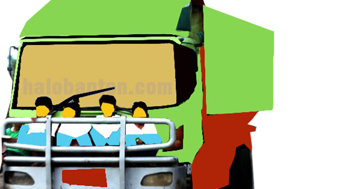 ILUSTRASI/NAIK DUMP TRUK/HALO BANTEN