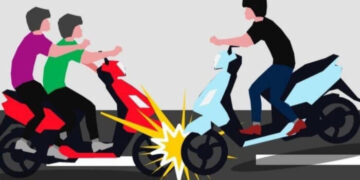 Dua Motor Tabrakan di Bawah Fly Over Ciputat, Satu Pengendara Tewas