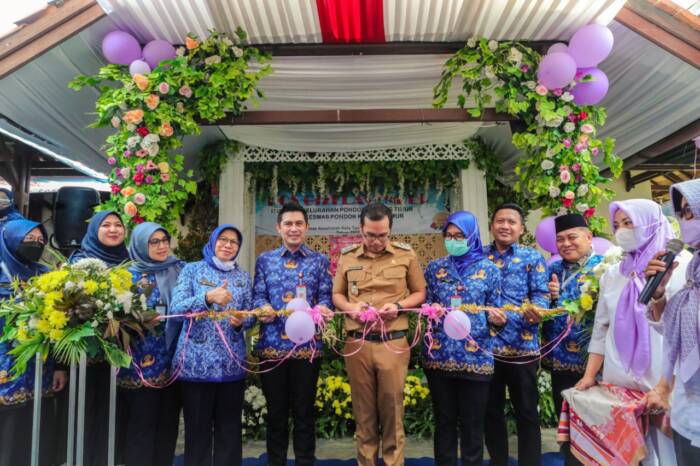 Pemerintah Kota Tangerang Selatan (Tangsel) meresmikan Pos Gizi Lavender RT 02/04 Kelurahan Pondok Kacang Timur, Kecamatan Pondok Aren. JEK