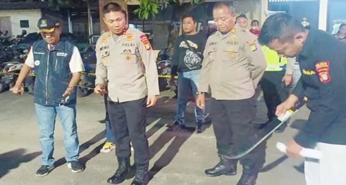 Diduga Hendak Tawuran Polsek Legok Ciduk 28 Pemuda dan Sita Belasan Senjata Tajam