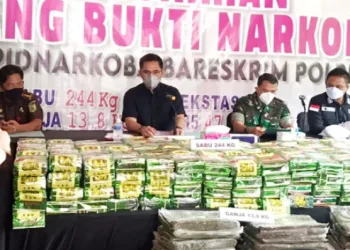 Bareskrim Polri Musnahkan Sabu 269,707 Kilogram