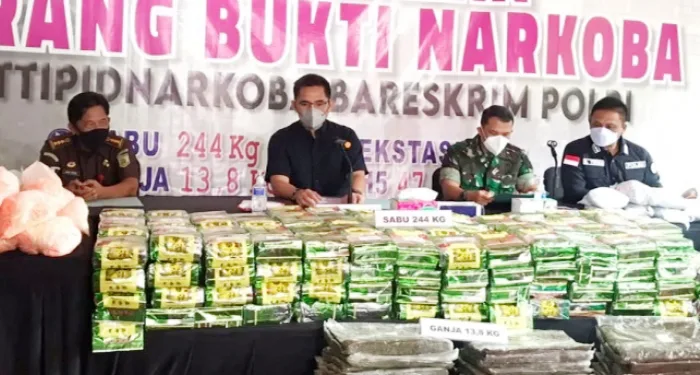 Bareskrim Polri Musnahkan Sabu 269,707 Kilogram