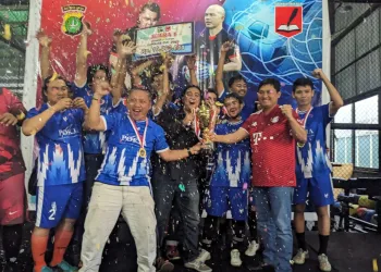 Pokja Wartawan Harian Tangerang Raya Raih Juara Futsal Kapolda Metro Jaya Cup 2022