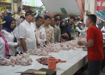 Bupati Tangerang Pantau Sembako Jelang Nataru di Pasar Kelapa Dua