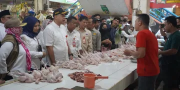Bupati Tangerang Pantau Sembako Jelang Nataru di Pasar Kelapa Dua