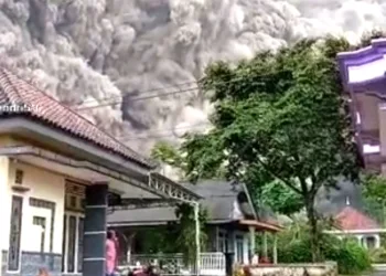 VIDEO: Gunung Semeru Erupsi, Warga Panik Berhamburan