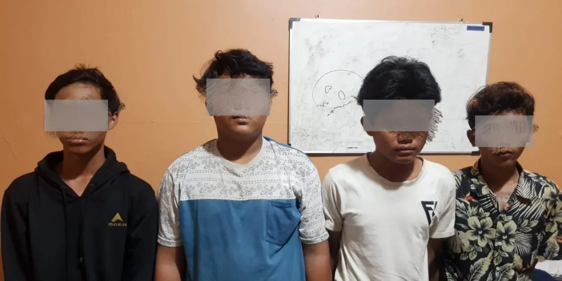 Polisi Amankan Empat Pemuda Bawa Bom Molotov di Tangerang