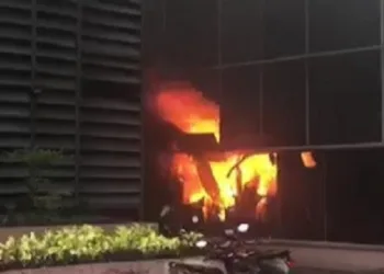 Gedung Kantor Kemenkumham di Jakarta Terbakar