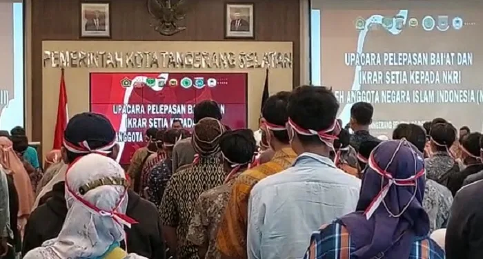 Ratusan Mantan Anggota NII di Tangerang Selatan Berikrar Setia ke NKRI