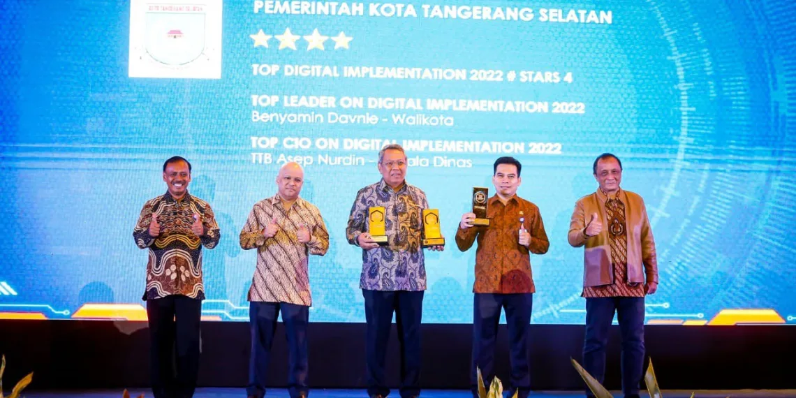 Tangsel Raih Tiga Penghargaan Top Digital Awards 2022