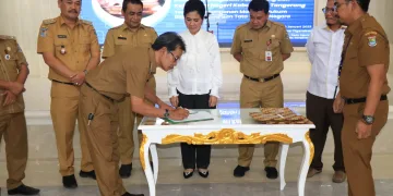Kajari dan Pemerintah Desa Se-Kabupaten Tangerang Tandatangani Kesepakatan Bersama Penanganan Masalah Hukum