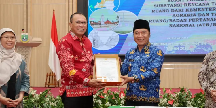 Pemprov Banten Dapatkan Persetujuan Substansi RTRW Dari Kementerian ATR/BPN