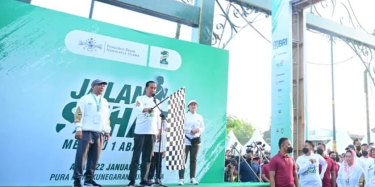 Presiden Jokowi Buka Jalan Sehat 1 Abad NU