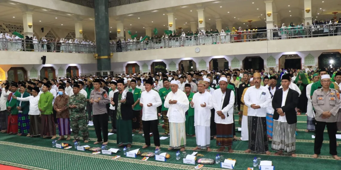 Istighosah Qubro dan Tabligh Akbar Satu Abad NU Menggema di Masjid Al Amjad Tigaraksa