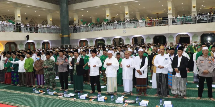 Istighosah Qubro dan Tabligh Akbar Satu Abad NU Menggema di Masjid Al Amjad Tigaraksa
