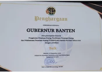 Gubernur Banten Raih Penghargaan Penataan Ruang