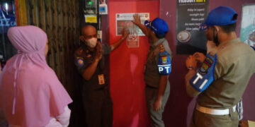 Satpol PP Kabupaten Tangerang Segel Cafe & Resto di Cisoka Tangerang