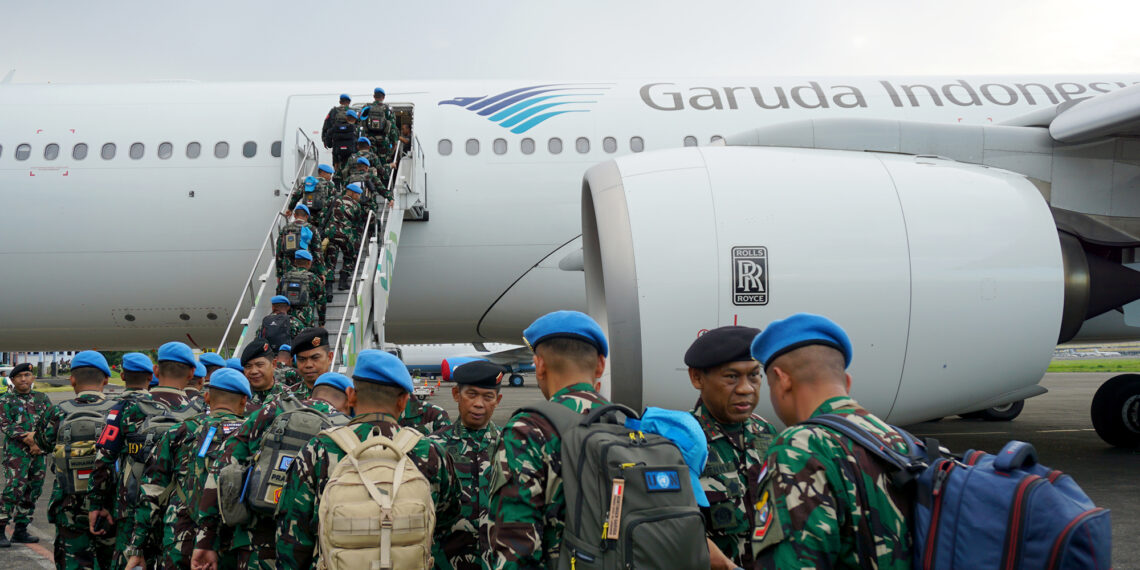 Garuda Indonesia Terbangkan 2.115 Pasukan Perdamaian Indonesia ke Lebanon dan Kongo