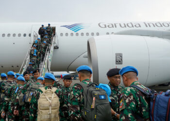 Garuda Indonesia Terbangkan 2.115 Pasukan Perdamaian Indonesia ke Lebanon dan Kongo