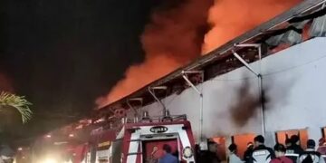 Gudang Goto Living di Karawaci Tangerang Terbakar