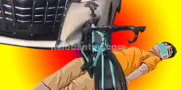 Wanita Tewas Tertabrak Mobil dan Terseret 20 Meter Saat Bersepeda di Bintaro