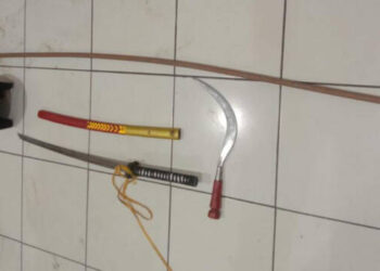 Polsek Neglasari Ciduk Tiga Pelaku Tawuran di Depan TPU Selapajang
