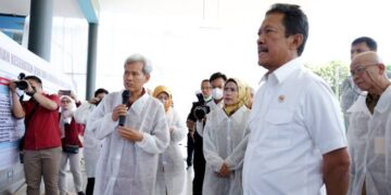 Menteri KKP Tinjau Balai Pemeriksa Kesehatan Ikan dan Lingkungan di Cinangka Kabupaten Serang