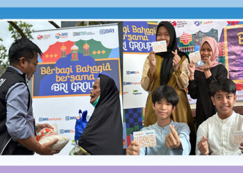 BRI Regional Office Jakarta 3 Salurkan Sembako dan Santuni Anak Yatim