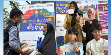 BRI Regional Office Jakarta 3 Salurkan Sembako dan Santuni Anak Yatim
