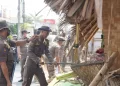 Satpol PP Kabupaten Tangerang Tertibkan Bangunan Liar di Sepatan Timur