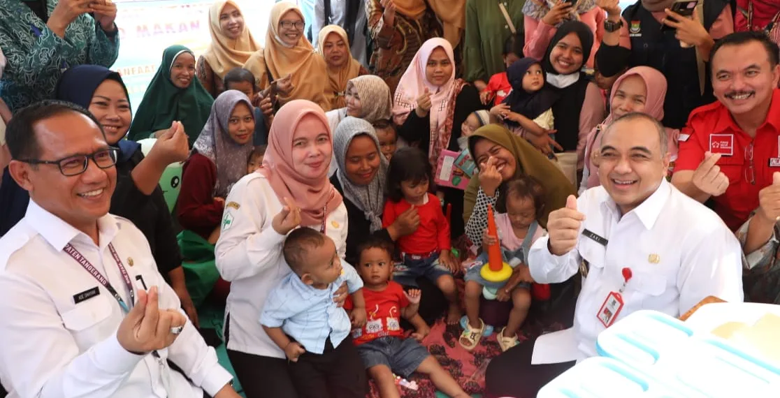 Bupati Tangerang Luncurkan Pos Gizi, DASHAT dan Gemar Makan Ikan Untuk Tangani Stunting