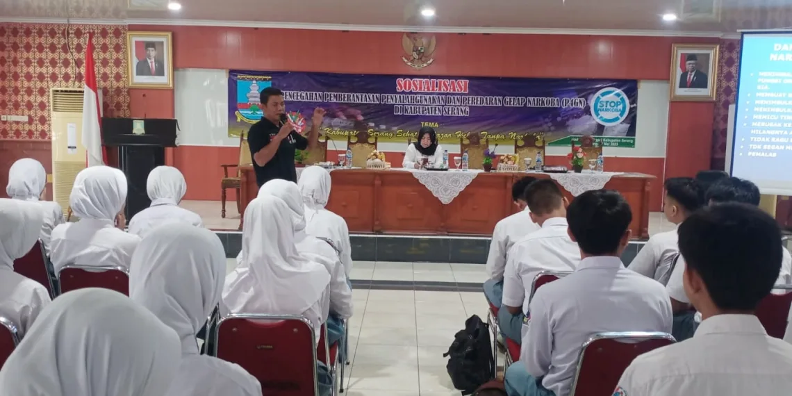 Kesbangpol Kabupaten Serang Beri Penyuluhan Bahaya Narkoba