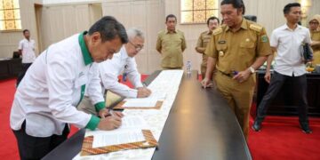 PT ABM dan Kanwil Bulog DKI Jakarta dan Banten Teken Kerja Sama Pengoperasian Rice Milling Unit