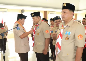 Pengurus Saka Adhyasta Pemilu Gerakan Pramuka Kwarcab Kabupaten Tangerang Masa Bakti 2021-2026 Dilantik