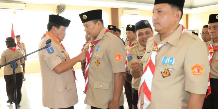 Pengurus Saka Adhyasta Pemilu Gerakan Pramuka Kwarcab Kabupaten Tangerang Masa Bakti 2021-2026 Dilantik