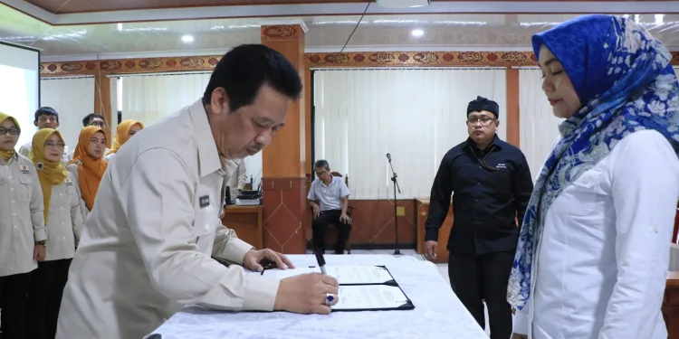 pelantikan Ketua dan Jajaran Pengurus KORMI Kabupaten Serang di Aula Tubagus Suwandi pada Jum’at, 9 Juni 2023.