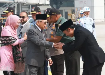 Pj Gubernur Banten Al Muktabar Lepas Keberangkatan Wapres RI KH Ma’ruf Amin ke Uzbekistan