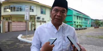 Pj Gubernur Banten Al Muktabar Sambut Kedatangan Wapres KH Ma’ruf Amin di Ponpes An Nawawi Tanara