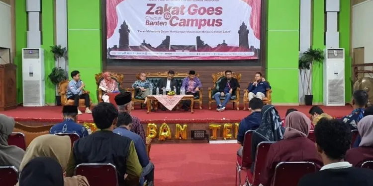 Zakat Goes to Campus (ZGTC) yang digelar oleh Forum Zakat & BEM Universitas Tirtayasa, Banten
