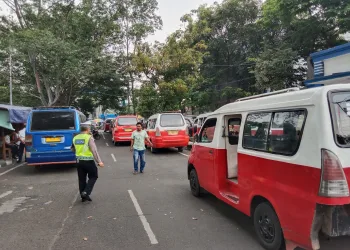 Kemacetan Depan PT Panarub Industry Tangerang Akhirnya Berlalu, Jalanan Lancar Jaya