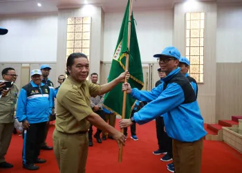 Pj Gubernur Banten Lepas Kontingen Provinsi Banten Ikuti Pornas Korpri XVI 2023 Jawa Tengah